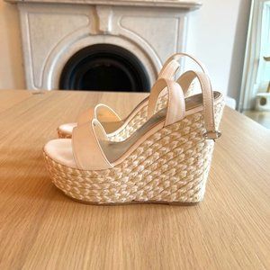 Asos White Platform Wedges worn once size 7